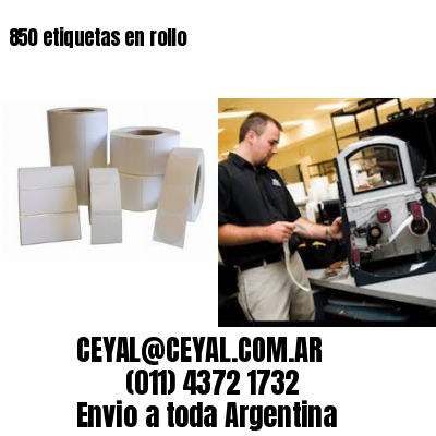 850 etiquetas en rollo