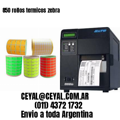850 rollos termicos zebra
