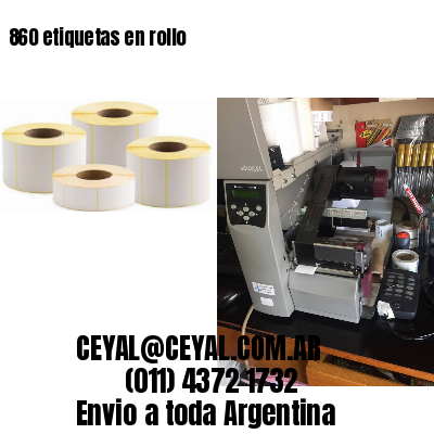 860 etiquetas en rollo