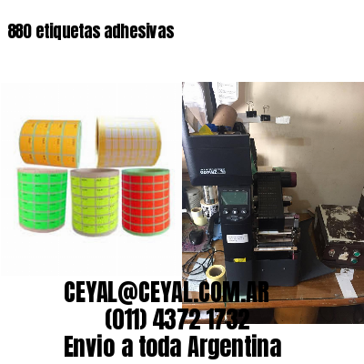 880 etiquetas adhesivas