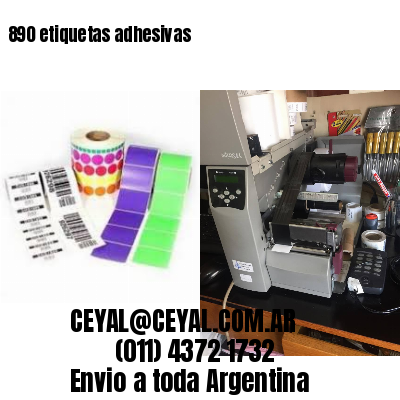 890 etiquetas adhesivas