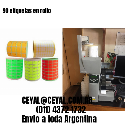 90 etiquetas en rollo