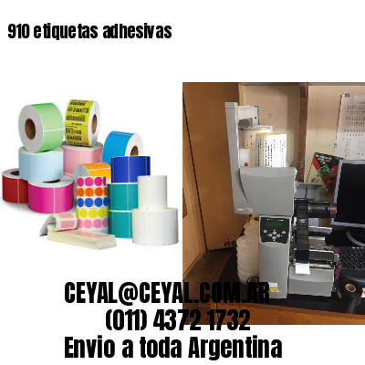 910 etiquetas adhesivas