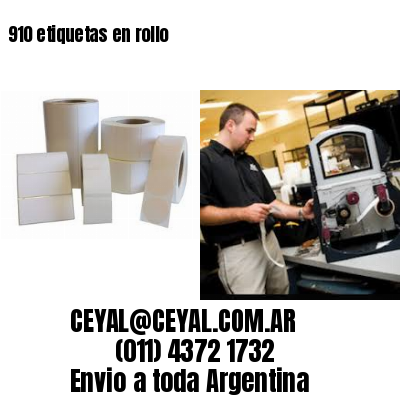 910 etiquetas en rollo