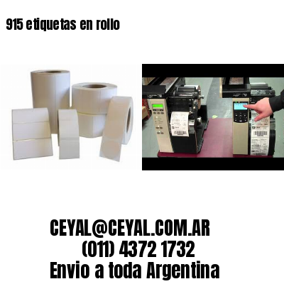 915 etiquetas en rollo