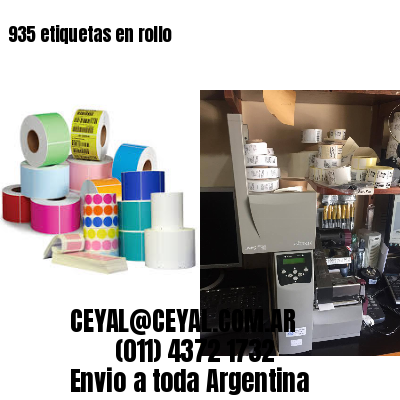 935 etiquetas en rollo