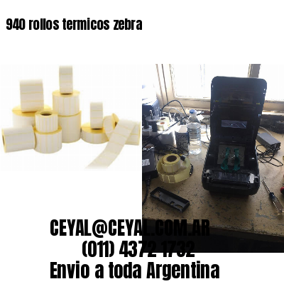940 rollos termicos zebra