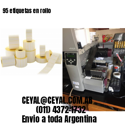 95 etiquetas en rollo