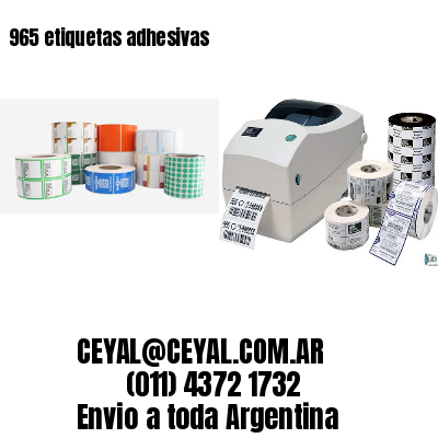 965 etiquetas adhesivas