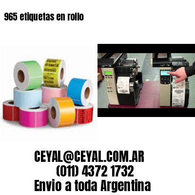 965 etiquetas en rollo