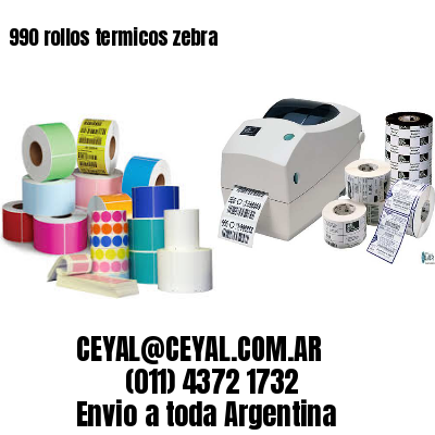 990 rollos termicos zebra