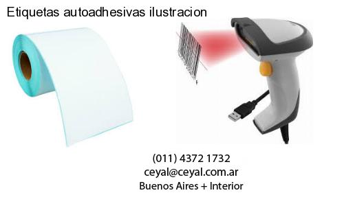 Etiquetas autoadhesivas ilustracion