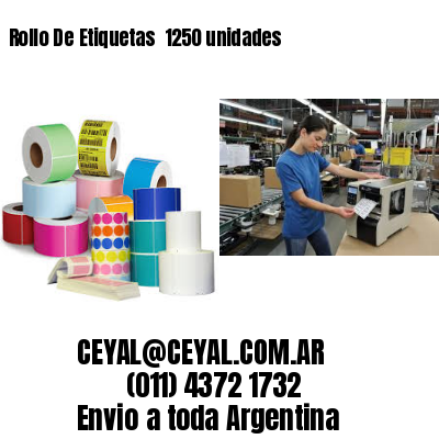 Rollo De Etiquetas  1250 unidades