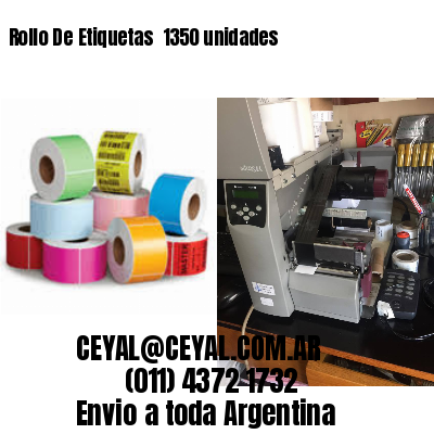 Rollo De Etiquetas  1350 unidades