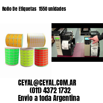 Rollo De Etiquetas  1550 unidades