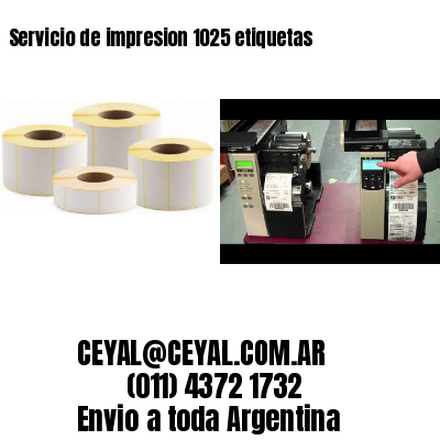 Servicio de impresion 1025 etiquetas