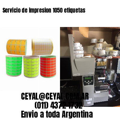 Servicio de impresion 1050 etiquetas