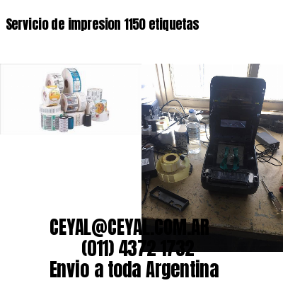 Servicio de impresion 1150 etiquetas