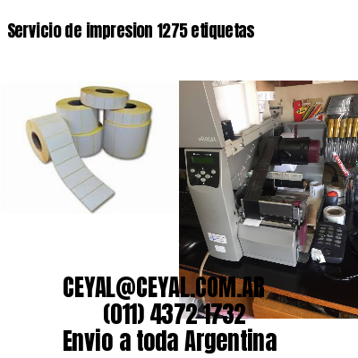 Servicio de impresion 1275 etiquetas