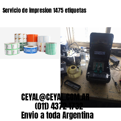Servicio de impresion 1475 etiquetas
