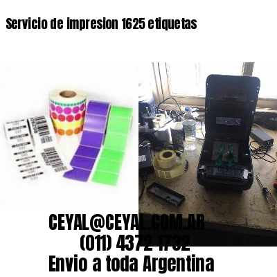 Servicio de impresion 1625 etiquetas