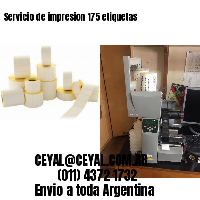 Servicio de impresion 175 etiquetas