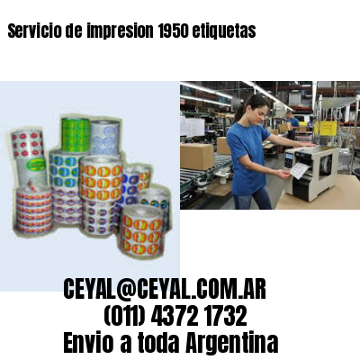 Servicio de impresion 1950 etiquetas