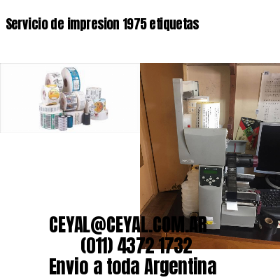 Servicio de impresion 1975 etiquetas