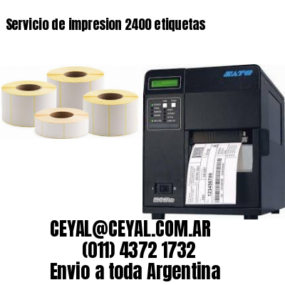 Servicio de impresion 2400 etiquetas