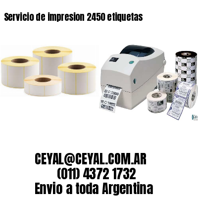 Servicio de impresion 2450 etiquetas