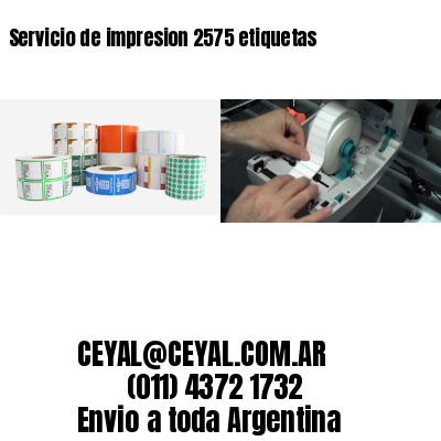 Servicio de impresion 2575 etiquetas