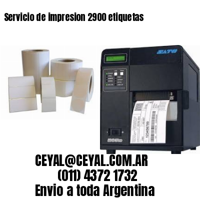 Servicio de impresion 2900 etiquetas