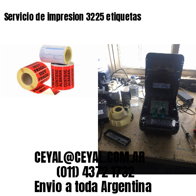 Servicio de impresion 3225 etiquetas