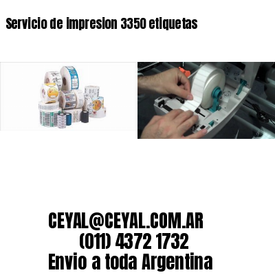 Servicio de impresion 3350 etiquetas