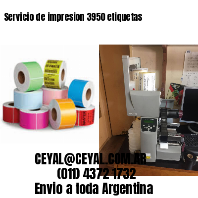 Servicio de impresion 3950 etiquetas