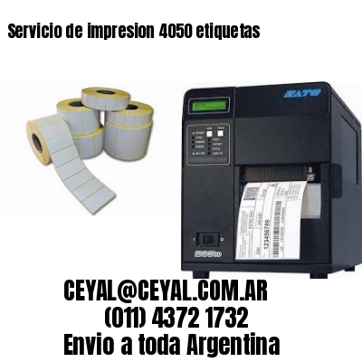 Servicio de impresion 4050 etiquetas