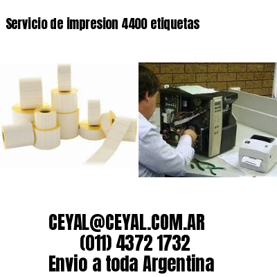 Servicio de impresion 4400 etiquetas