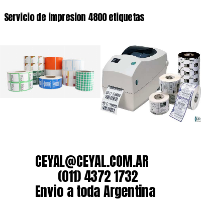Servicio de impresion 4800 etiquetas