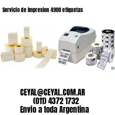 Servicio de impresion 4900 etiquetas