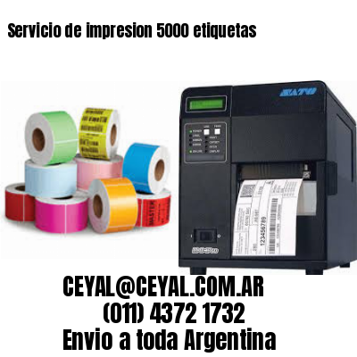 Servicio de impresion 5000 etiquetas