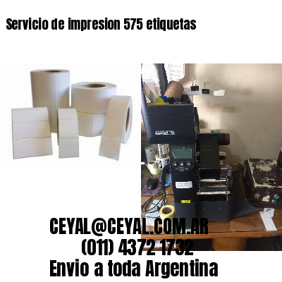 Servicio de impresion 575 etiquetas