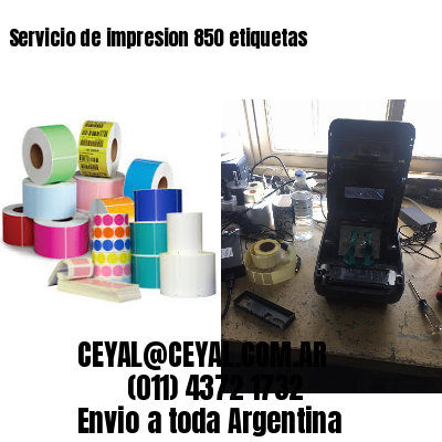 Servicio de impresion 850 etiquetas
