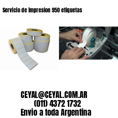 Servicio de impresion 950 etiquetas