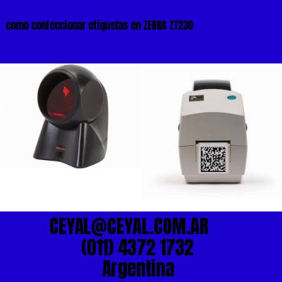 como confeccionar etiquetas en {w.Zebra}