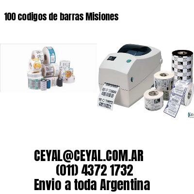 100 codigos de barras Misiones