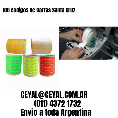 100 codigos de barras Santa Cruz