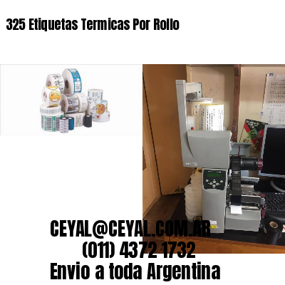 325 Etiquetas Termicas Por Rollo
