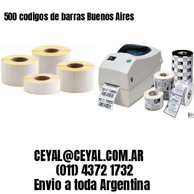 500 codigos de barras Buenos Aires