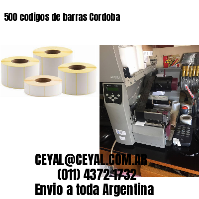 500 codigos de barras Cordoba