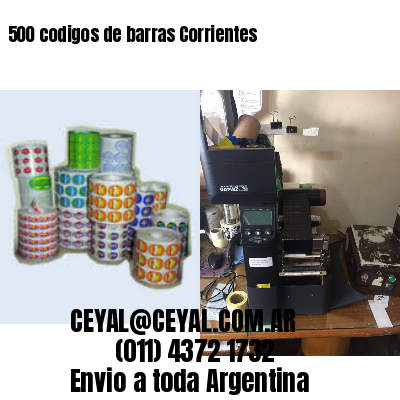 500 codigos de barras Corrientes